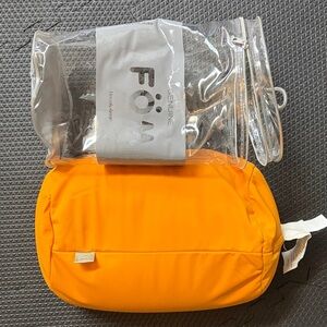 FOM Brookstone Vibrant Orange mini bean bag/pillow